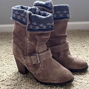 Splendid western mid calf slouch style booties